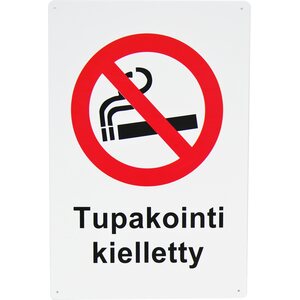 Varoitusmerkki tupakointi kielletty