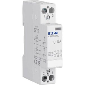 Eaton Moduulirele, 20 A, 230 V AC/DC, 2 sulkeutuvaa