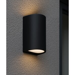 Seinävalaisin ROOMA 2xGU10 IP44 ylös&alas 2xmax.28W musta