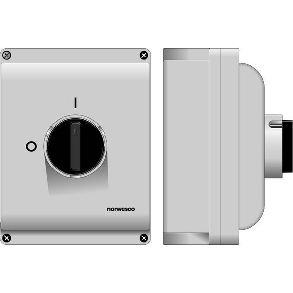 Norwesco Turvakytkin ESWP2 340 3-nap 40A 500V 15kW IP65