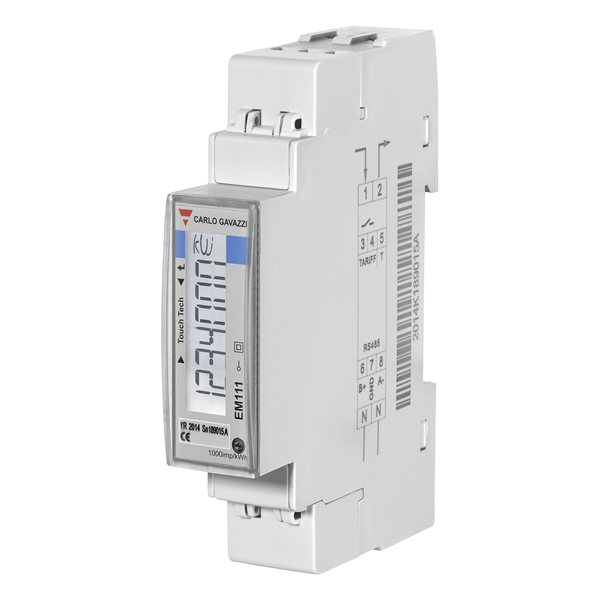 Carlo Gavazzi 1-vaihe Energiamittari (LCD näytöllä)