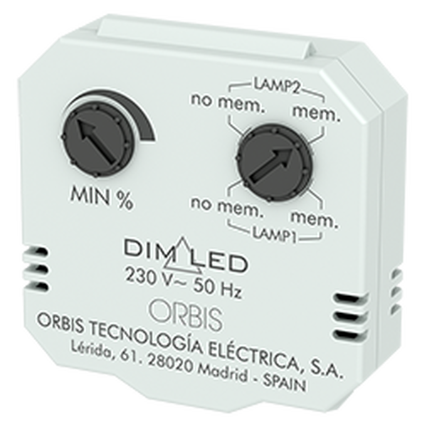 Orbis DIM LED 230VAC himmennin, säädettävissä kytkimen avulla