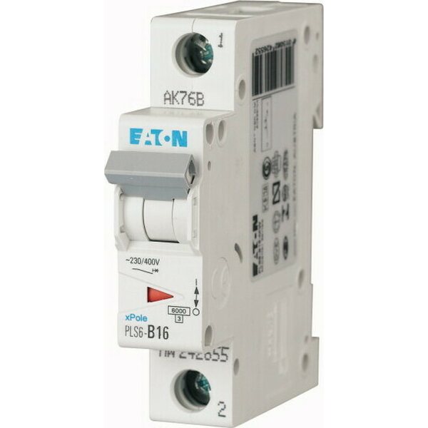 Eaton B16 1P 6kA PLS6-B16-GV