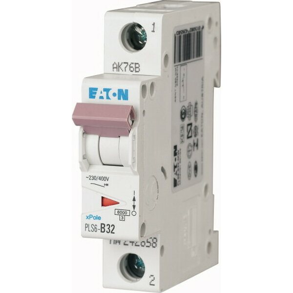 Eaton B32 1P 6kA PLS6-B32-MW