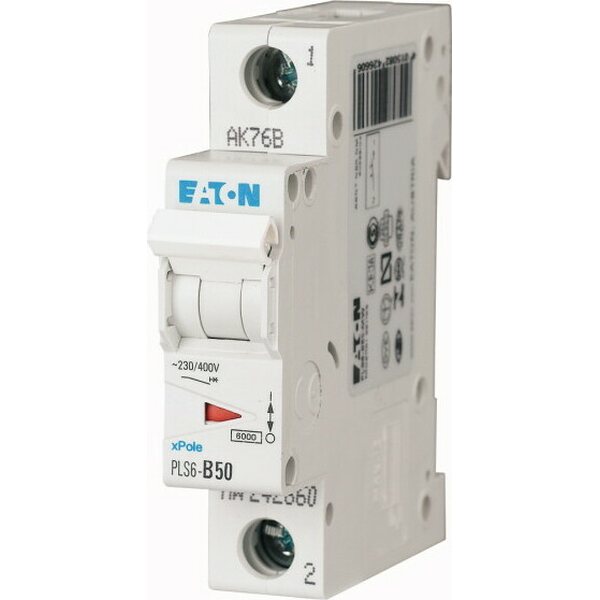 Eaton B50 1P 6kA PLS6-B50-MW