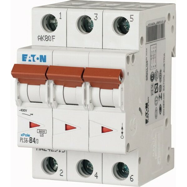 Eaton B4 3P 6kA PLS6-B4/3-MW