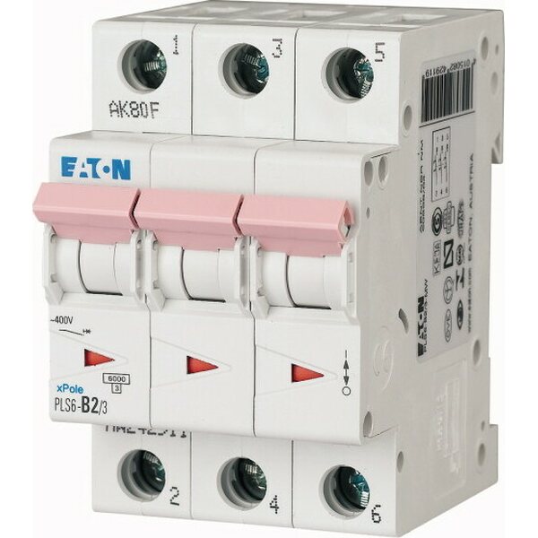 Eaton C2 3P 6kA PLS6-C2/3-MW