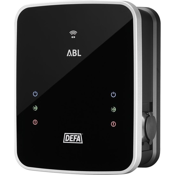 Defa eRange Duo 1x22kW/2x11kW, Type2-latauspistorasia, RFID, energiamittarit.