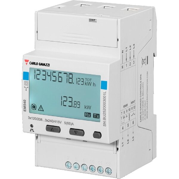 Carlo Gavazzi 3-vaihe Energiamittari (Pulssilähtö, suora mittaus)