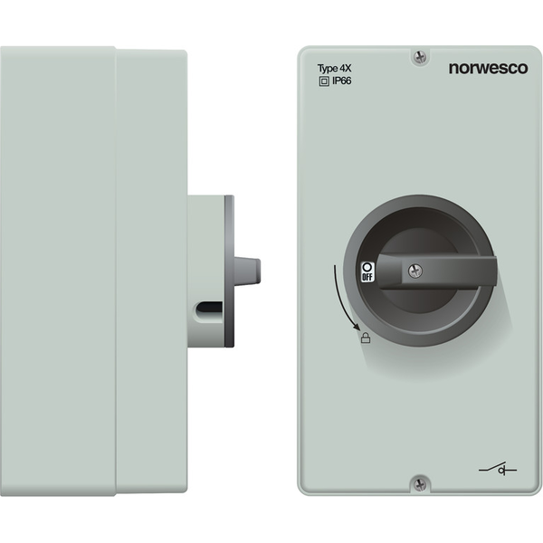 Norwesco DC Turvakytkin DCM 416, DC, 4x16A, 1500V,IP66