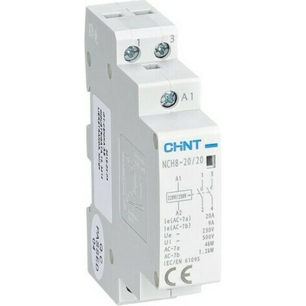 Chint Moduulikontaktori NCH8-20 2P, 230VAC 2NO 256054