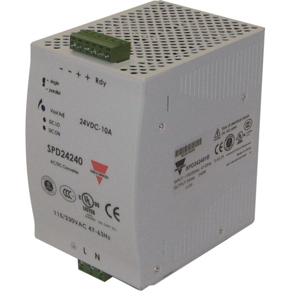 Carlo Gavazzi Teholähde SPD242401 24VDC 10A 240W 90-264AC TULO