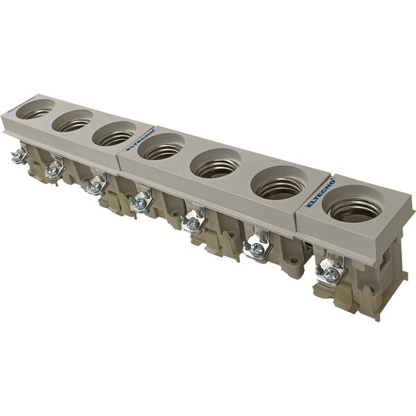 Rivivaroke 7X25A, 500V (sisältää kosketussuojan ja DIN-kisko kiinnikkeen)