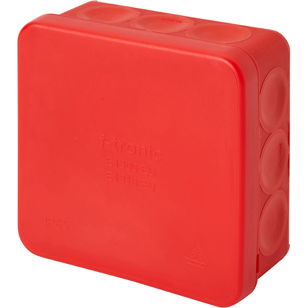 F-Tronic Kalvorasia E1310 EU 85x85x37mm IP65, punainen